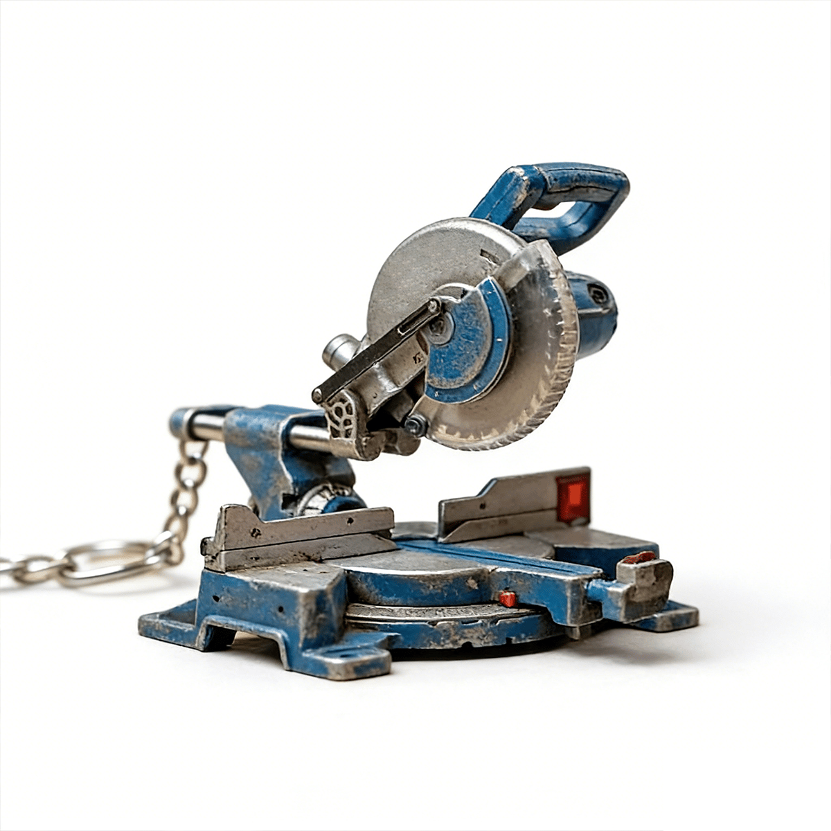 🛠️ 2-in-1 Mini Mitre Saw Keychain: Portable Cutting Tool + Tool Enthusiast Collectible