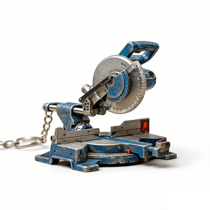 🛠️ 2-in-1 Mini Mitre Saw Keychain: Portable Cutting Tool + Tool Enthusiast Collectible
