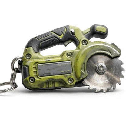 🛠️2-in-1  Mini Grinder Keychain: On-the-Go Smoothing Tool + Tool Enthusiast Collectible